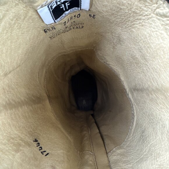 Frye Phillip Harness Tall Boots Riding Leather Back Zip Black 76850 Womens 8.5 B - Picture 9 of 16